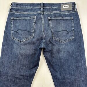 Mavi Jeans Mens 34x32 Jake Slim Leg Straight Blue Denim Logo Medium Wash Stretch